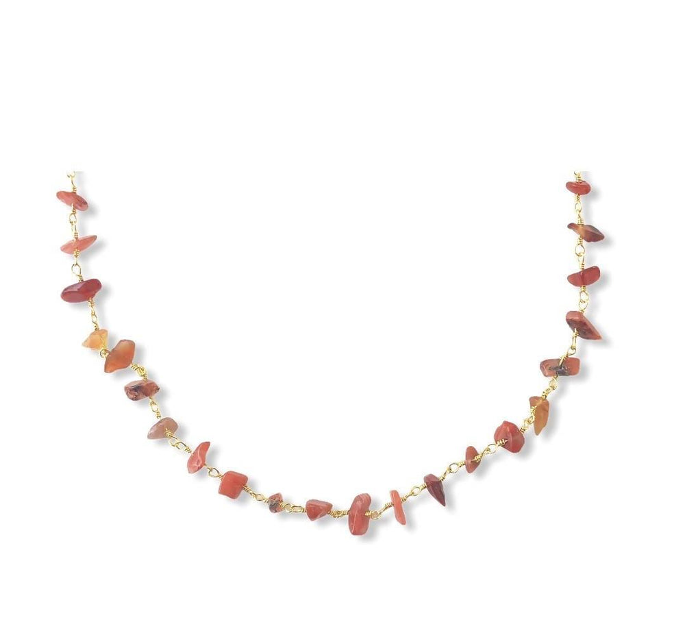 Carnelian Choker Necklace Necklaces Colour Addict Jewellery 