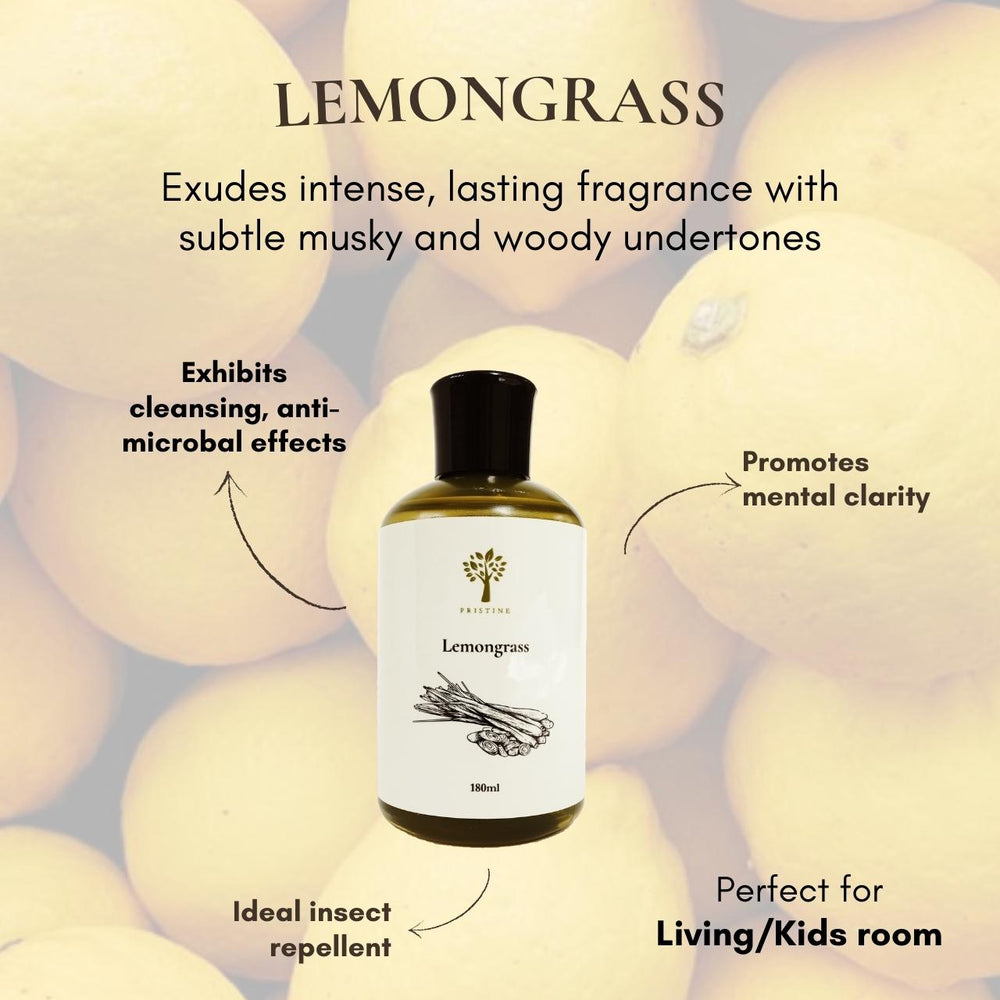 Lemongrass Scent Refill Reed Diffusers Refills Pristine Aromaq0ysv982 