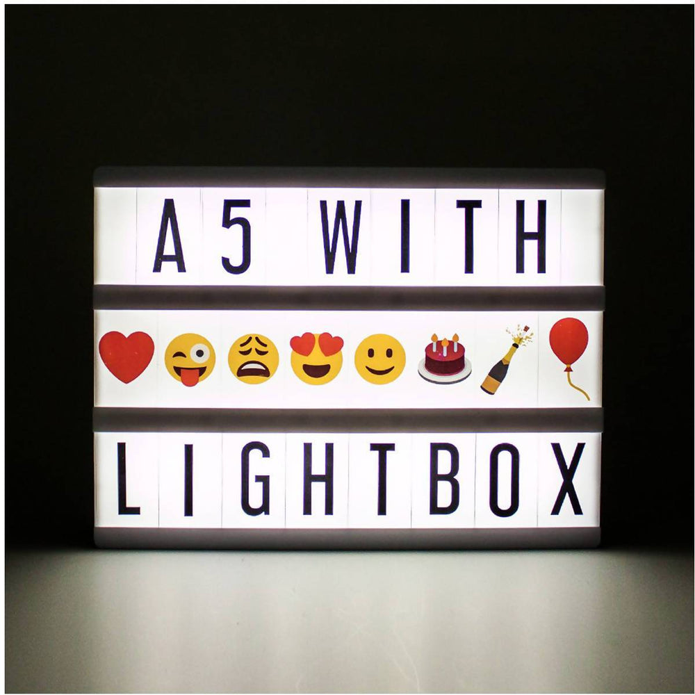 Locomocean A5 Message Lightbox Black - Lightbox - Zigzagme - Naiise