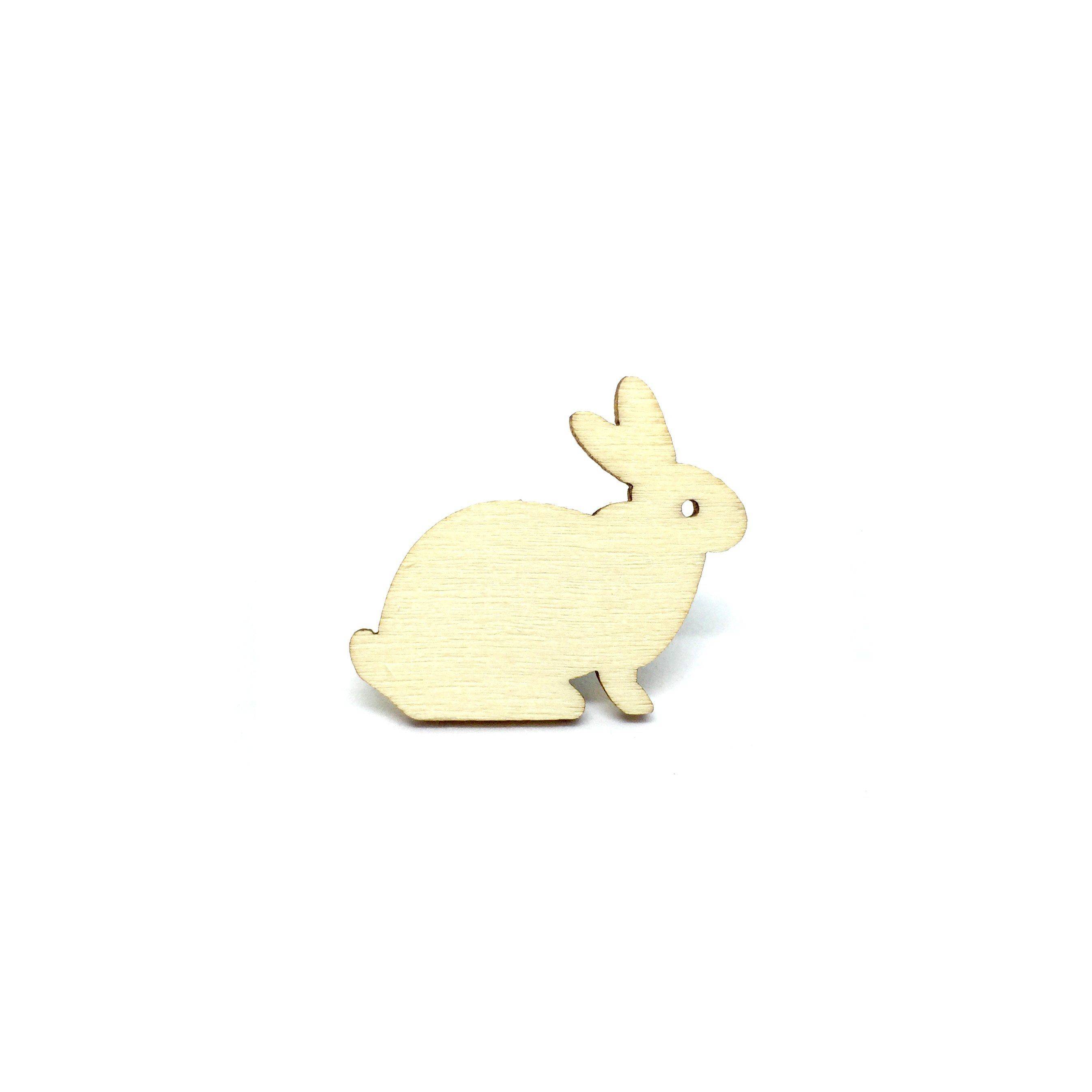 Lovely Rabbit Wooden Brooch Pin - Brooches - Paperdaise Accessories - Naiise