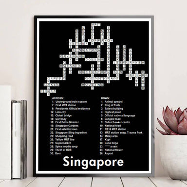 Singapore Crossword Print Local Prints Big Red Chilli 