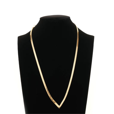 J. ByJee Minimal Flat Snake Chain Gold Necklace Necklaces J By Jee 