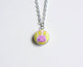 Moko Bunny Handmade Fabric Button Necklace - Necklaces - Paperdaise Accessories - Naiise