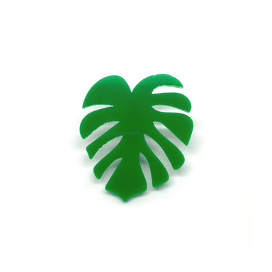 Monstera Leaf Laser Cut Acrylic Brooch Pin - Brooches - Paperdaise Accessories - Naiise