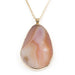 Natural Brown Agate Pendant Necklaces Colour Addict Jewellery 