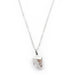 Mexican Grey Agate Claw Necklace in White Gold Necklaces Colour Addict Jewellery 