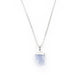 Blue Lace Claw Necklace in White Gold Necklaces Colour Addict Jewellery 