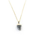 Labradorite Claw Necklace in Yellow Gold Necklaces Colour Addict Jewellery 