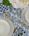 Hand block print table cloth - Ginko blue Home Decor The House of Lili 150 X 225CM 