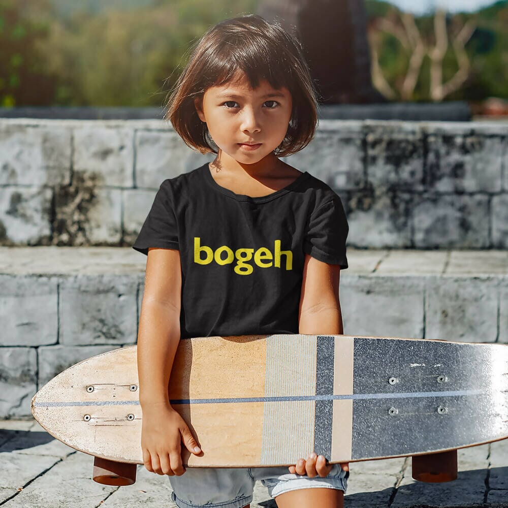 Bogeh Kids Crew Neck S-Sleeve T-shirt Local T-shirts Wet Tee Shirt / Uncle Ahn T / Heng Tee Shirt / KaoBeiKing / Salty 