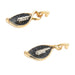 Feuille- Stunning Black Leaf Stud Earrings Pendants Forest Jewelry 