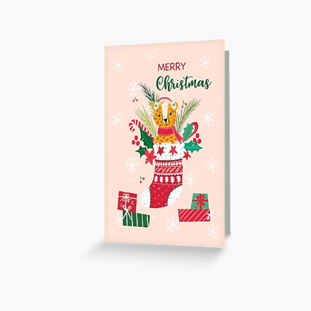 Christmas leopard Christmas Cards Changi Chowk 