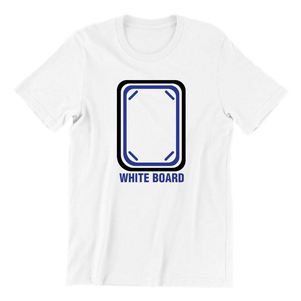 White Board Tile Crew Neck S-Sleeve T-shirt - Local T-shirts - Wet Tee Shirt / Uncle Ahn T / Heng Tee Shirt / KaoBeiKing - Naiise