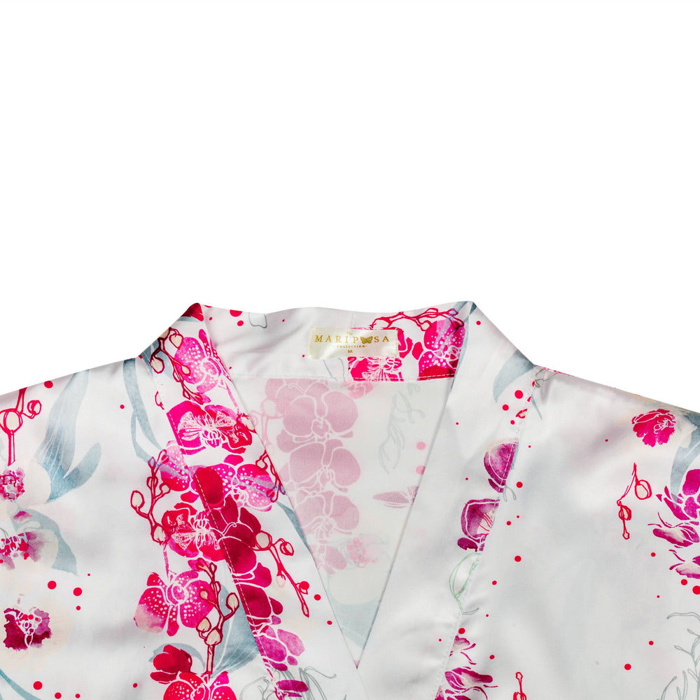 Orchid Kimono Robe (Midi) - Sleepwear for Women - The Mariposa Collection - Naiise