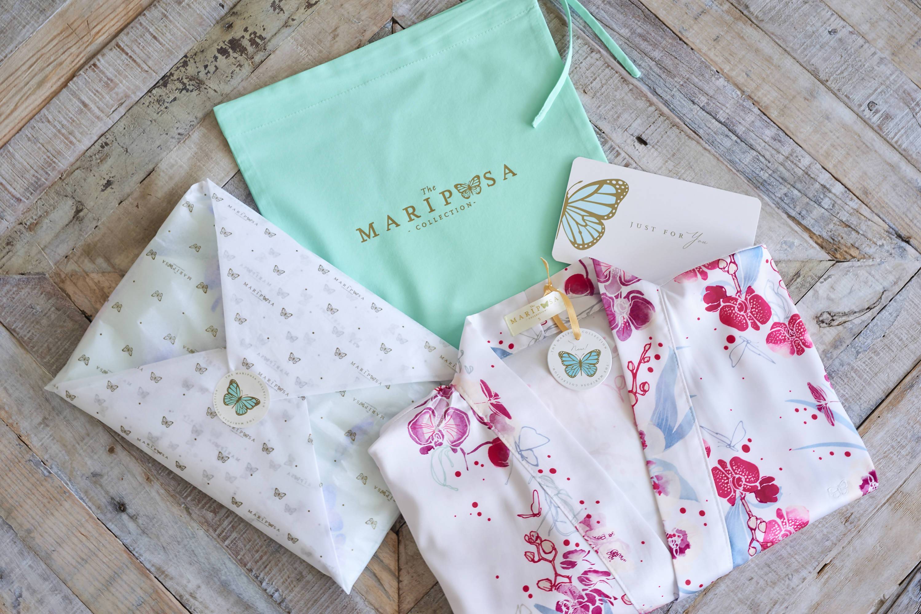 Orchid Kimono Robe (Short) - Sleepwear for Women - The Mariposa Collection - Naiise