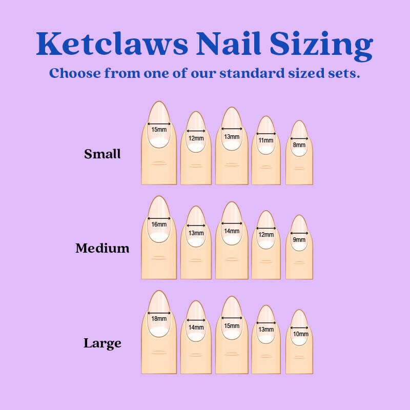 Starburst Reusable Handmade Press-On Nails Nail Wraps Ketclaws 