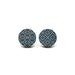 Dark Blue Petals Wooden Earrings - Earring Studs - Paperdaise Accessories - Naiise