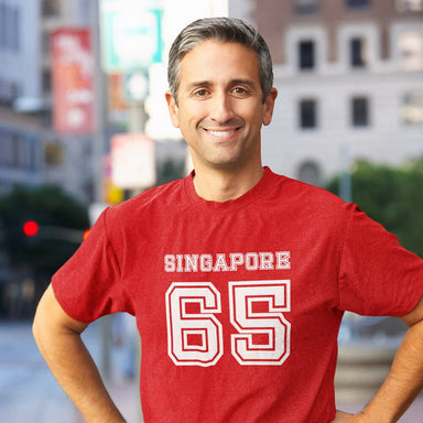 Singapore 65 Short Sleeve T-shirt Local T-shirts Wet Tee Shirt / Uncle Ahn T / Heng Tee Shirt / KaoBeiKing / Salty 