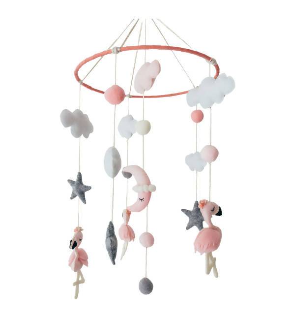 Pink Flamingo Crib Mobile - Kids Toys - Little Happy Haus - Naiise