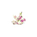 Pink Floral Dove Wooden Brooch Pin - Brooches - Paperdaise Accessories - Naiise
