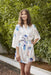 Pretty Peonies Kimono Robe (Short) - Sleepwear for Women - The Mariposa Collection - Naiise