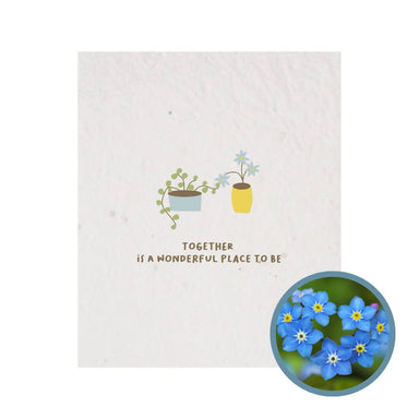 Love Grows Plantable Card Anniversary Cards A Year of Us Forget-me-not 