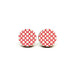 Red Grilles on White Wooden Earrings - Earrings - Paperdaise Accessories - Naiise