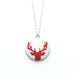 Red Reindeer Handmade Fabric Button Christmas Necklace - Necklaces - Paperdaise Accessories - Naiise