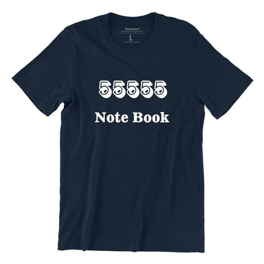 55555 Notebook Crew Neck S-Sleeve T-shirt Local T-shirts Wet Tee Shirt / Uncle Ahn T / Heng Tee Shirt / KaoBeiKing / Salty 