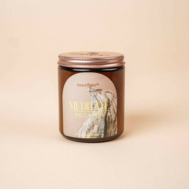 Meditate - Palo Santo Aromatherapy Candle Scented Candles Innerfyre Co 