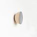 Round Beech Wood & Ceramic Wall Mounted Coat Hook / Knob - Aluminium Hooks 5mm Paper Diameter 5cm 