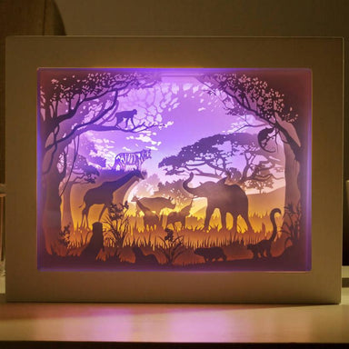 Singapore Zoo - Lighted Paper Frame - DIY Crafts - Blue Stone Craft - Naiise