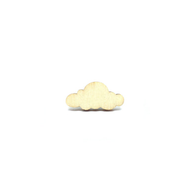 Sunny Clouds Wooden Brooch Pin - Brooches - Paperdaise Accessories - Naiise