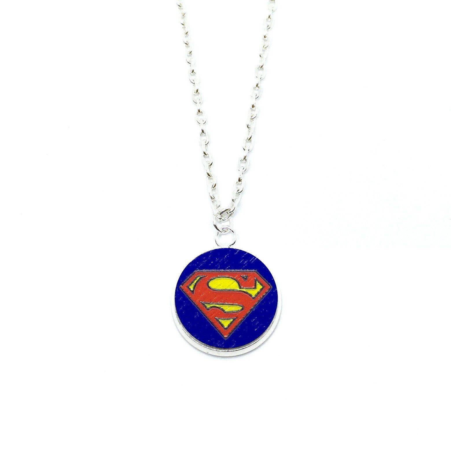 Superman Wood Pendant Necklace - Necklaces - Paperdaise Accessories - Naiise