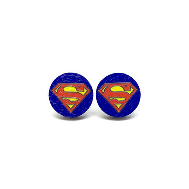Superman Wooden Earrings - Earrings - Paperdaise Accessories - Naiise