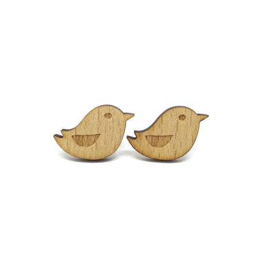Sweet Little Bird Laser Cut Wood Earrings - Earrings - Paperdaise Accessories - Naiise