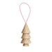 Wooden Christmas Tree Hanger - Tree Nr. 3 Home Decor 5mm Paper Pastel Pink 