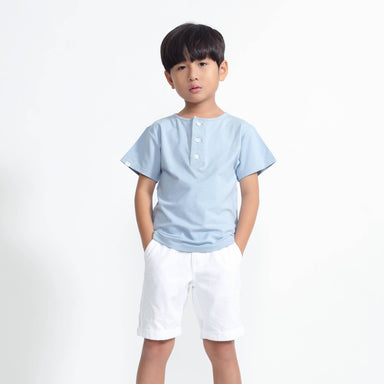 Tencel™ Harper Everyday Top With Button - Kids Clothing - twopluso - Naiise