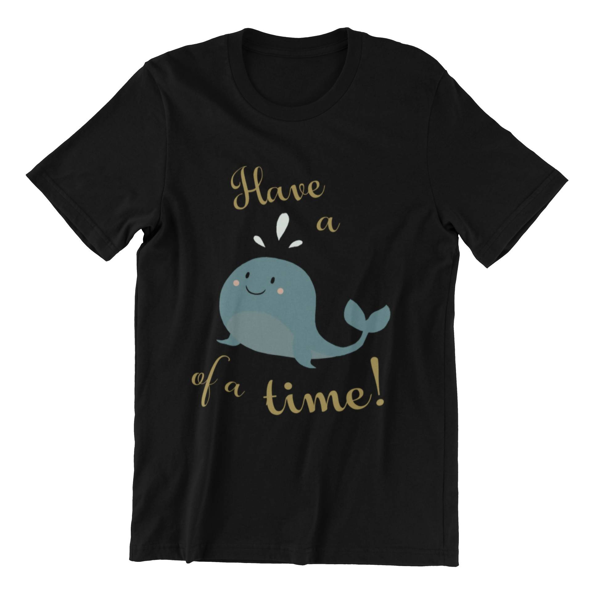 Have a Whale of a Time Crew Neck S-Sleeve T-shirt - Local T-shirts - Wet Tee Shirt / Uncle Ahn T / Heng Tee Shirt / KaoBeiKing - Naiise