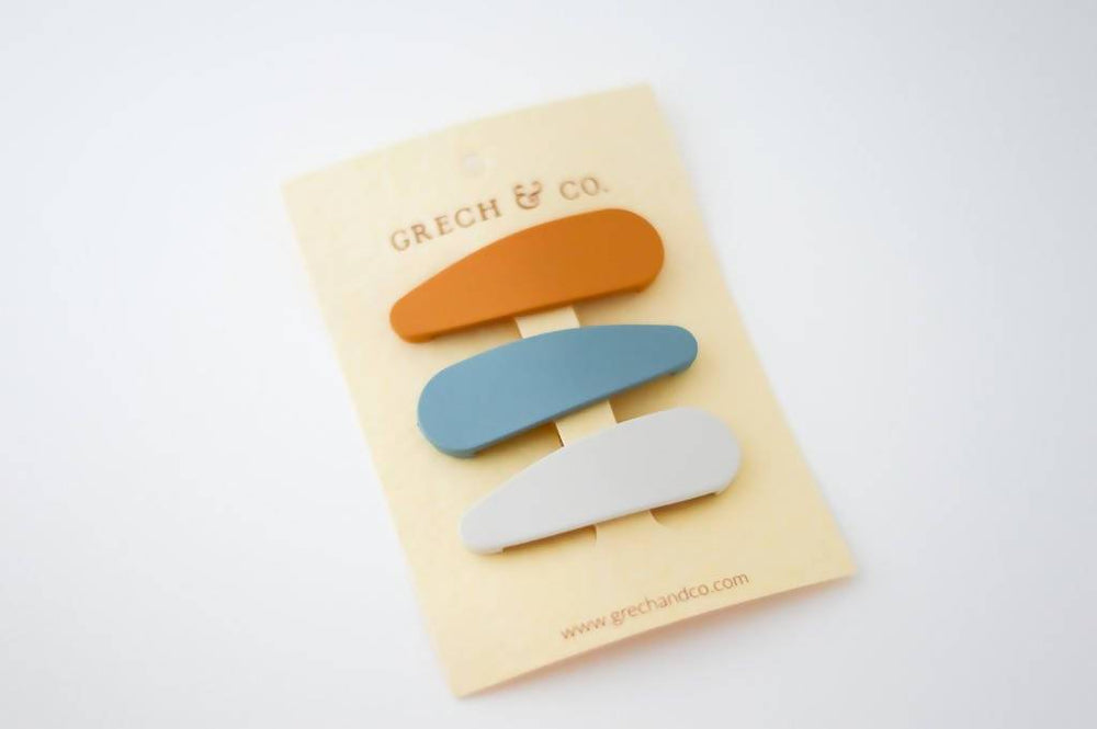 Grech & Co Snap Matte Clip (Set Of 3) - Hair Accessories - Little Happy Haus - Naiise