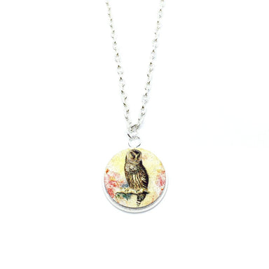 Vintage Owl Wood Pendant Necklace - Necklaces - Paperdaise Accessories - Naiise