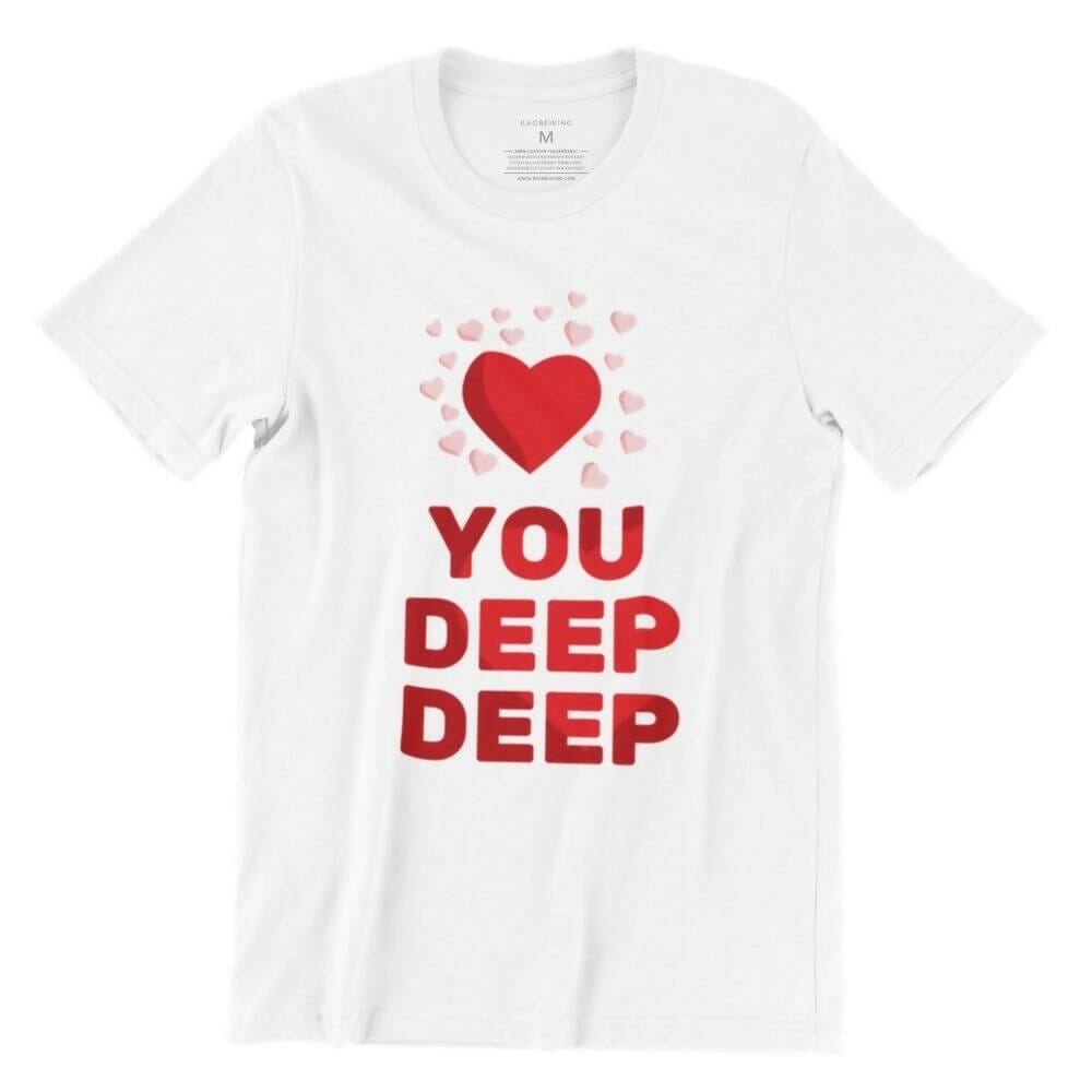 Love You Deep Deep Crew Neck S-Sleeve T-shirt Local T-shirts Wet Tee Shirt / Uncle Ahn T / Heng Tee Shirt / KaoBeiKing / Salty 