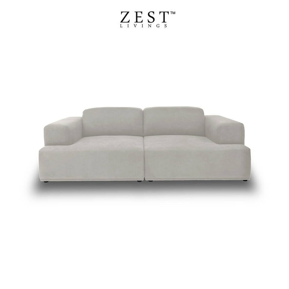 Bark 3 Seater Sofa | Beautiful Comfortable Design Sofa Zest Livings Online Light Grey 