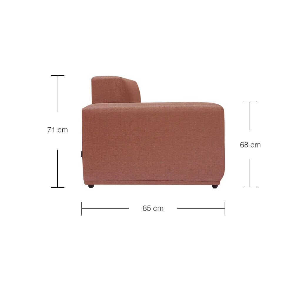 Moota 3 Seater Sofa | Modular Sofa | EcoClean Fabric Sofa Zest Livings Online 