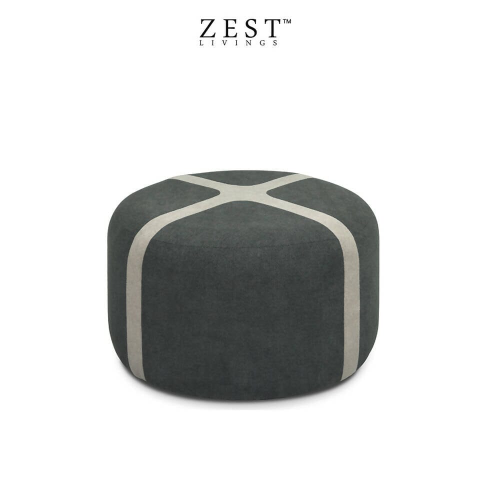 Brixton Ottoman – Small | Comfortable Contemporary Design Stools Zest Livings Online Grey & Dark Grey 