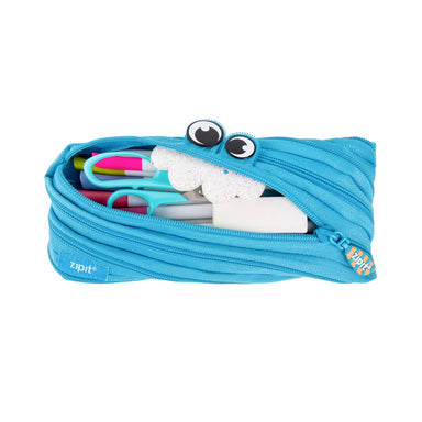 Zipit Party Monster Pouch Blue - Pencil Cases - Zigzagme - Naiise