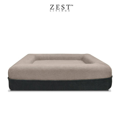 Snooze Pet Bed - Medium | Removable & Washable Cover Bean Bags Zest Livings Online Brown 