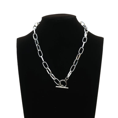 J.By Jee Minimal Interlocking Silver Necklace Necklaces J By Jee 