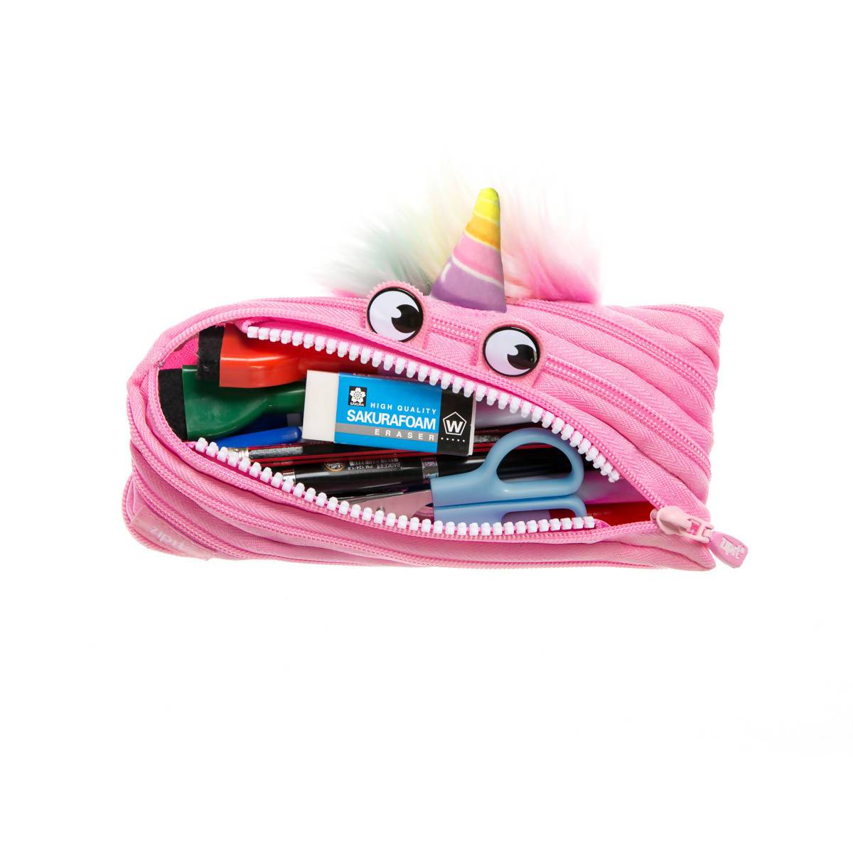 Zipit Monster Pouch Unicorn Pink - Pencil Cases - Zigzagme - Naiise