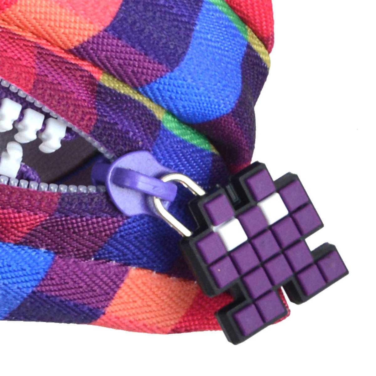 Zipit Pixel Monster Pouch Purple - New Arrivals - Zigzagme - Naiise